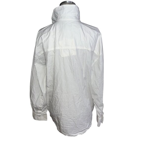 Loulou Studio Espanto Oversized Poplin Shirt in White Small New Womens Top - Picture 9 of 14